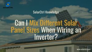 can i mix different solar panel sizes when wiring an inverter