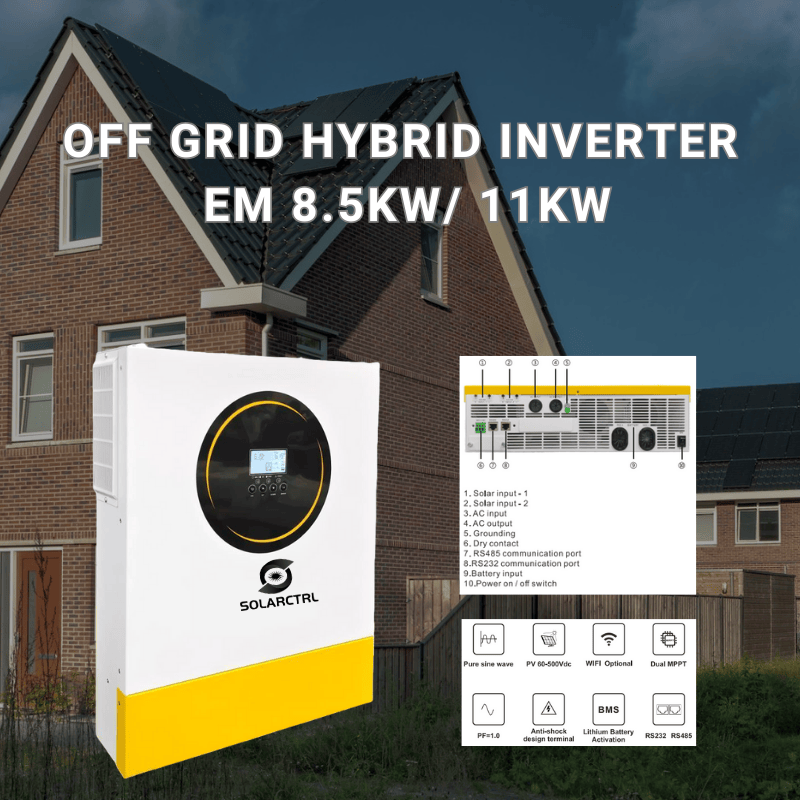 solarctrl product off grid hybrid inverter em 8.5kw 11kw