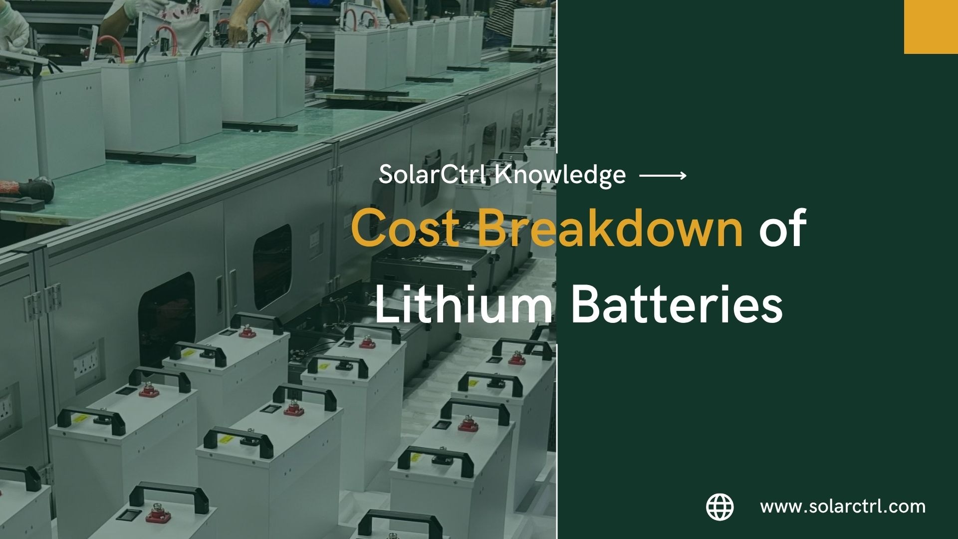 Cost Breakdown of Lithium Batteries
