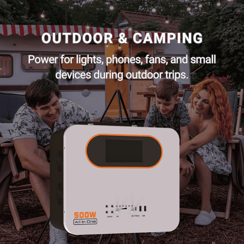 solarctrl portable power station product 500w camping
