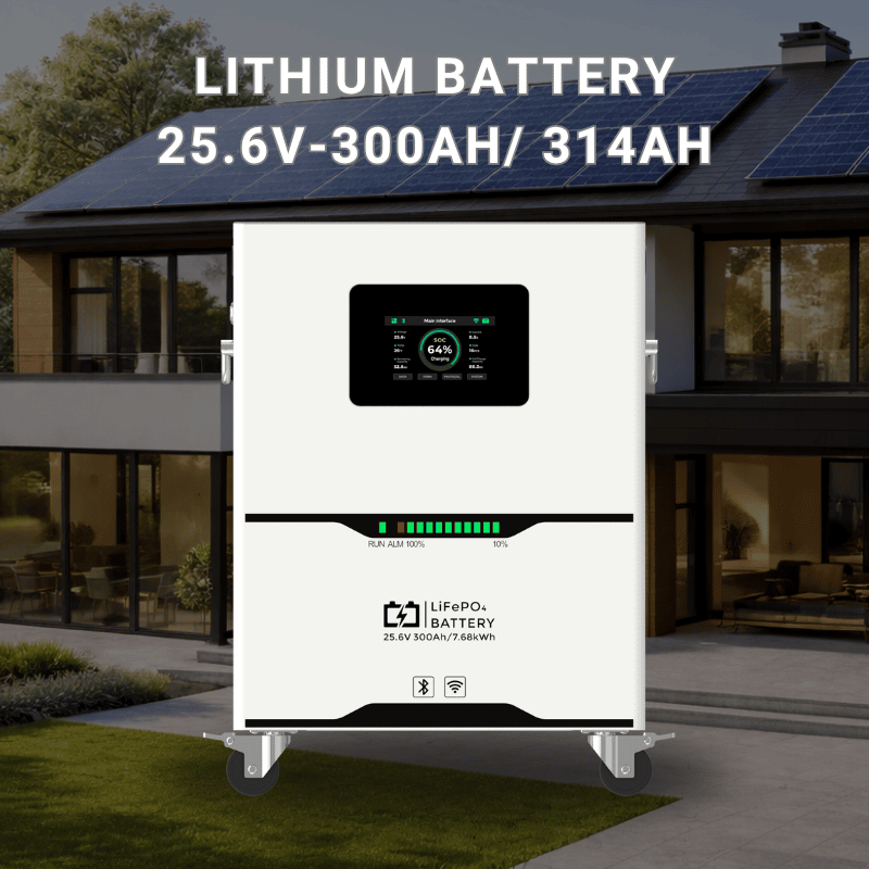 solarctrl lithium battery 25.6v 300ah: 314ah